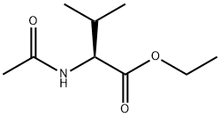 rac-(2R*)-2-(アセチルアミノ)-3-メチル酪酸エチル 化学構造式