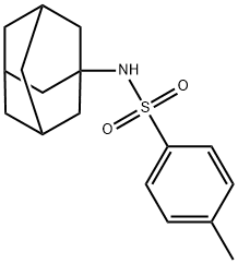 N-[トリシクロ[3.3.1.13,7]デカン-1-イル]-4-メチルベンゼンスルホンアミド 化学構造式