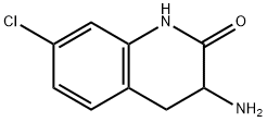 3-アミノ-7-クロロ-3,4-ジヒドロキノリン-2(1H)-オン 化学構造式