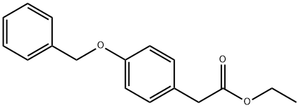 4-ベンジルオキシフェニル酢酸エチルエステル 化学構造式