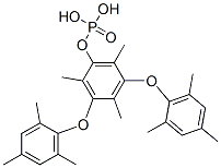 2-bis(2,4,6-trimethylphenoxy)phosphoryloxy-1,3,5-trimethyl-benzene Structure