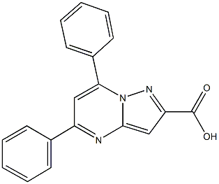 5,7-diphenylpyrazolo[1,5-a]pyrimidine-2-carboxylic acid Struktur