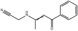 2-[(1-METHYL-3-OXO-3-PHENYL-1-PROPENYL)AMINO]ACETONITRILE Struktur