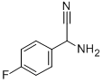 2-アミノ-2-(4'-フルオロフェニル)アセトニトリル 化学構造式
