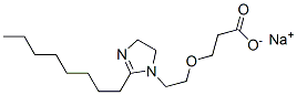 sodium 3-[2-(4,5-dihydro-2-octyl-1H-imidazol-1-yl)ethoxy]propionate Structure