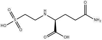 N5-(2-スルホエチル)-L-グルタミン 化学構造式