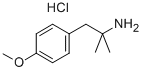 Phenethylamine, alpha,alpha-dimethyl-p-methoxy-, hydrochloride Structure