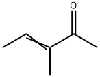 3-メチル-3-ペンテン-2-オン 化学構造式