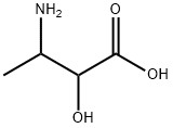 3-アミノ-2-ヒドロキシ酪酸 化学構造式