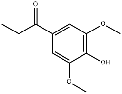 1-Propanone, 1-(4-hydroxy-3,5-dimethoxyphenyl)-, 5650-43-1, 结构式