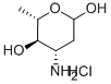 L-アコサミン塩酸塩 化学構造式