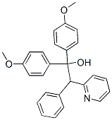 2-Pyridineethanol, alpha,alpha-bis(4-methoxyphenyl)-beta-phenyl- Struktur