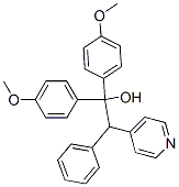 1,1-Di(4-methoxyphenyl)-2-phenyl-2-(4-pyridyl)ethanol Structure
