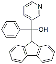 3-Pyridinemethanol, alpha-9H-fluoren-9-yl-alpha-phenyl- Struktur