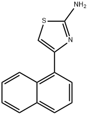 2-アミノ-4-(1-ナフチル)チアゾール 化学構造式
