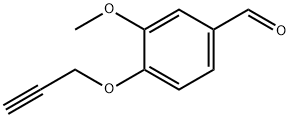 3-甲氧基-4-丙-2-炔氧基-苯甲醛 结构式