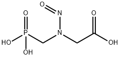 N-亚硝基-N-(磷甲基)甘油钠盐, 56516-72-4, 结构式