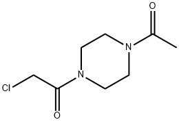 1-(4-ACETYL-PIPERAZIN-1-YL)-2-CHLORO-ETHANONE Struktur