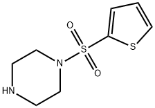 1-(チエン-2-イルスルホニル)ピペラジン 化学構造式