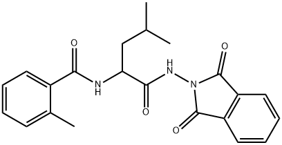 Benzamide, N-[1-[[(1,3-dihydro-1,3-dioxo-2H-isoindol-2-yl)amino]carbonyl]-3-methylbutyl]-2-methyl- (9CI) Structure