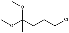 1-クロロ-4,4-ジメトキシペンタン 化学構造式
