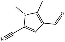 1H-Pyrrole-2-carbonitrile,4-formyl-1,5-dimethyl- 化学構造式