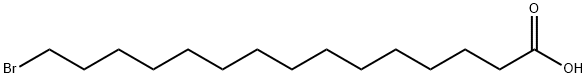 15-ブロモペンタデカン酸 化学構造式