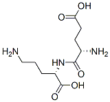(4S)-4-amino-4-[[(1S)-4-amino-1-carboxy-butyl]carbamoyl]butanoic acid Struktur