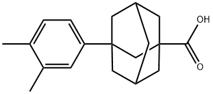 1-(3,4-xylyl)-3-adamantanecarboxylicaci Struktur