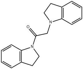 1-((2,3-Dihydro-1H-indol-1-yl)acetyl)-2,3-dihydro-1H-indole Structure