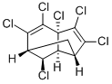 2,3,3aβ,4,5,7-ヘキサクロロ-3a,6,7,7aβ-テトラヒドロ-1α,6α-メタノ-1H-インデン 化学構造式