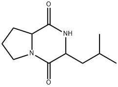 3-Isobutyl-2,3,6,7,8,8a-hexahydropyrrolo[1,2-a]pyrazine-1,4-dione Struktur