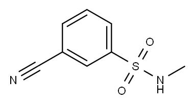 3-cyano-N-methylbenzenesulfonamide 化学構造式