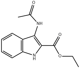 Ethyl 3-(acetylamino)-1H-indole-2-carboxylate Struktur