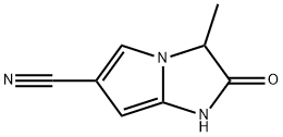 1H-Pyrrolo[1,2-a]imidazole-6-carbonitrile,2,3-dihydro-3-methyl-2-oxo-(9CI)|3-甲基-2-氧代-1H,2H,3H-吡咯并[1,2-A]咪唑-6-甲腈