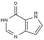 1,5-二氢-4H-吡咯并[3,2-D]嘧啶-4-酮,5655-01-6,结构式