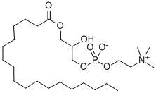 ステアロイルリソホスファチジルコリン 化学構造式