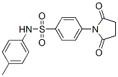 4-(2,5-dioxopyrrolidin-1-yl)-N-(4-methylphenyl)benzenesulfonamide Struktur