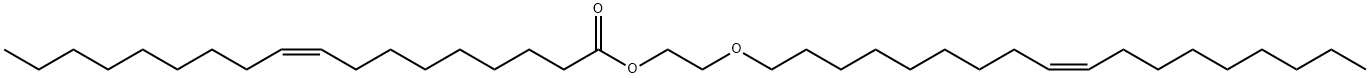(Z)-9-Octadecenoic acid 2-[[(Z)-9-octadecenyl]oxy]ethyl ester Structure