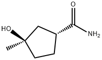 Cyclopentanecarboxamide, 3-hydroxy-3-methyl-, cis- (9CI) Structure
