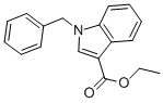 1-苄基吲哚-3-羧酸乙酯 结构式