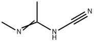 N-Cyano-N'-methyl-ethanimidamide Struktur