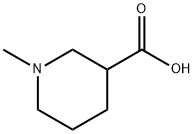 1-メチルピペリジン-3-カルボン酸 化学構造式