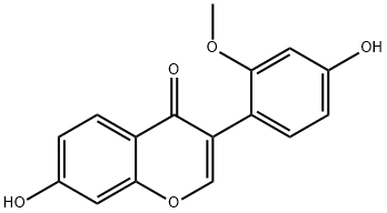 4',7-DIHYDROXY-2'-METHOXYISOFLAVAN 结构式
