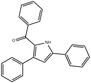 フェニル(3,5-ジフェニル-1H-ピロール-2-イル)ケトン 化学構造式