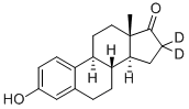 エストロン-16,16-D2 化学構造式