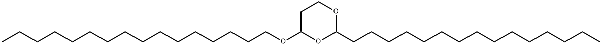 4-ヘキサデシルオキシ-2-ペンタデシル-1,3-ジオキサン 化学構造式