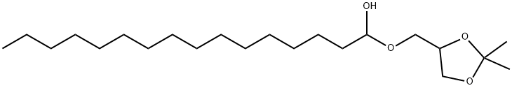 1-[(2,2-Dimethyl-1,3-dioxolan-4-yl)methoxy]-1-hexadecanol,56599-81-6,结构式