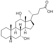 5-BETA-CHOLANIC ACID-7-ALPHA, 12-ALPHA-DIOL,566-17-6,结构式