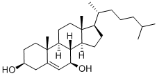 胆甾-5-烯-3,7二醇 结构式